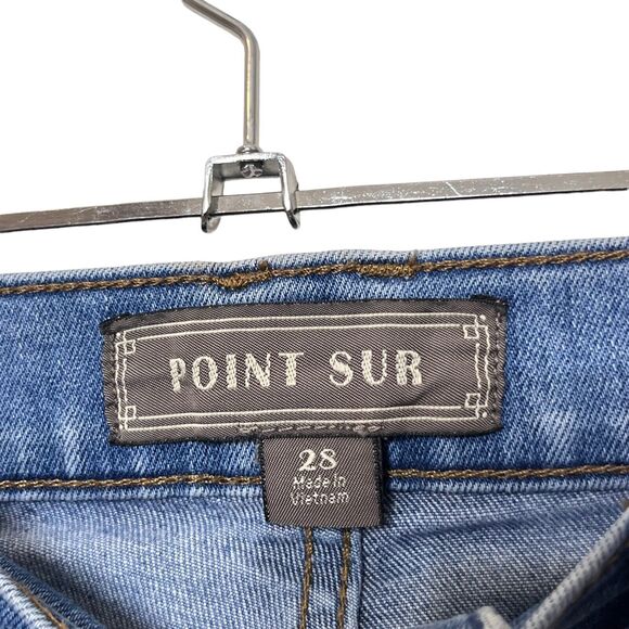 J.Crew Point Sur Hightower Straight Jeans Women’s Size 28 Let Down Hem Stretch - Picture 8 of 14